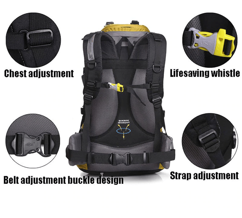 50L Outdoor Local Lion Brazil 50 Ergonomic Hiking Bag With Raincover