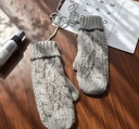 Custom-Knit Unisex Warm Fleece Mittens