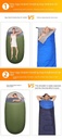 -15°C Egg-Shaped Down Sleeping Bag