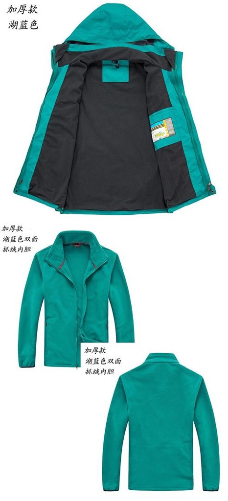 Kids 3 in 1 Jacket With Detachable Fleece Jacket