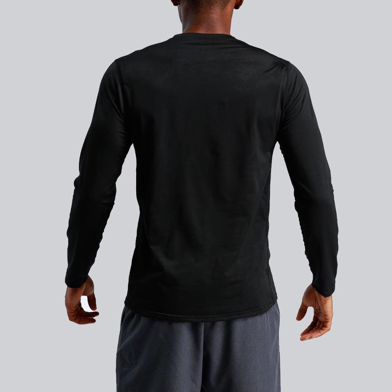 Mens Long-Sleeved Breathable Quick-Dry Polyester Tshirts