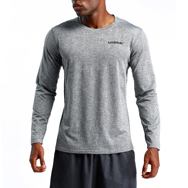 Mens Long-Sleeved Breathable Quick-Dry Polyester Tshirts