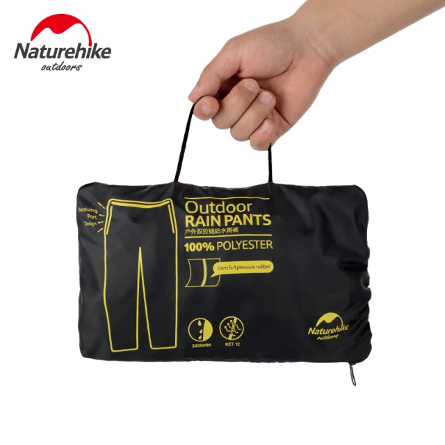 Naturehike Waterproof Windproof Rain Pants With Leg Zipper