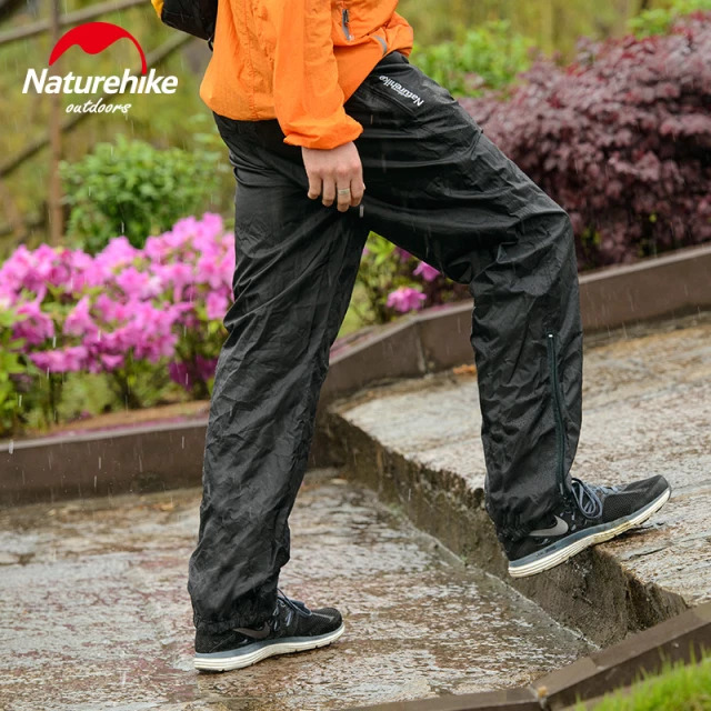 Naturehike Waterproof Windproof Rain Pants With Leg Zipper