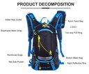 Tuosecret 18L Hiking Bag With Raincover and Pipe Outlet