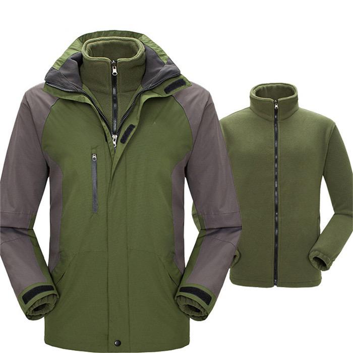Unisex 3 in 1 Hiking Jacket With Detachable Fleece Jacket