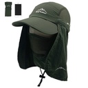 Unisex Baseball Cap With Detachable Neck and Face Flaps