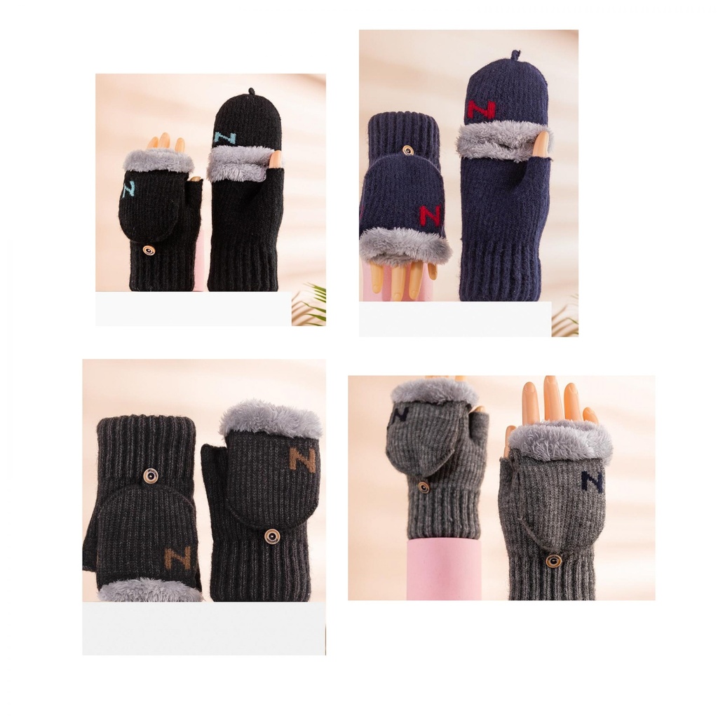 Warm Knitted Fleece Mittens