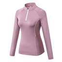 Womens Long-Sleeved Quick-Dry Breathable Polyester Hiking Tshirts
