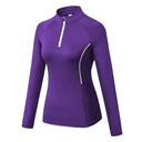 Womens Long-Sleeved Quick-Dry Breathable Polyester Hiking Tshirts