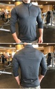 Long-Sleeved Mens Quick-Dry Tshirt With Front Zipper