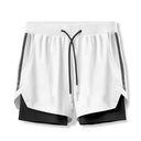 Mens 2 in 1 Quick-Drying Breathable Shorts with Tights