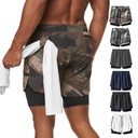 Mens 2 in 1 Quick-Drying Breathable Shorts with Tights
