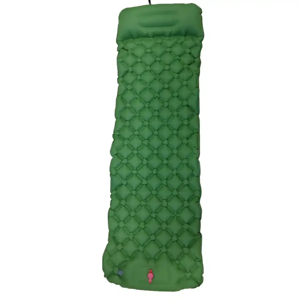 Ultralight Compact Inflatable Camping Sleeping Mat With Foot Pump
