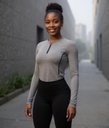 Womens Long-Sleeved Quick-Dry Breathable Tshirt