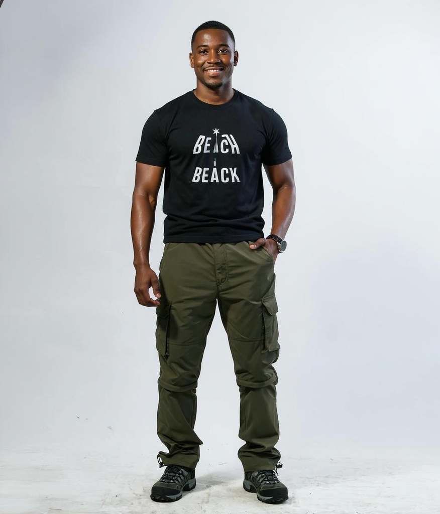 Mens Quick-Dry Cargo Pants With Detachable Legs