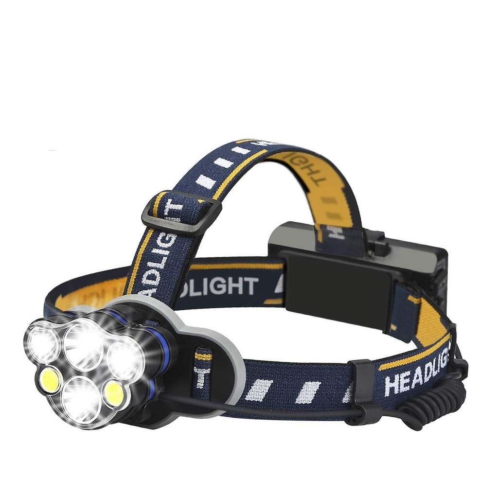 Cob Rechargeable 8-function Reclining LED Headlamp