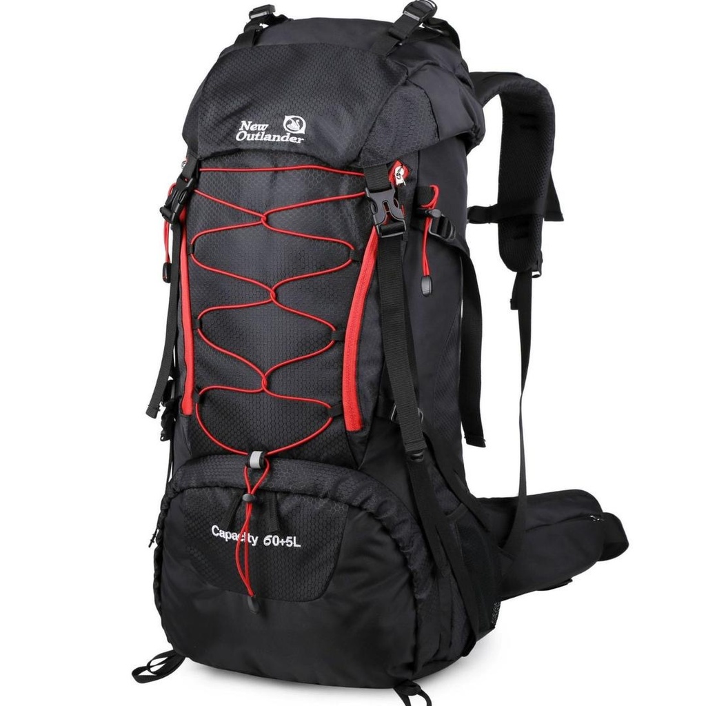 [BGS-RKSK-65L-NOL-BLK] 65L New Outlander Ergonomic Bag (Black)
