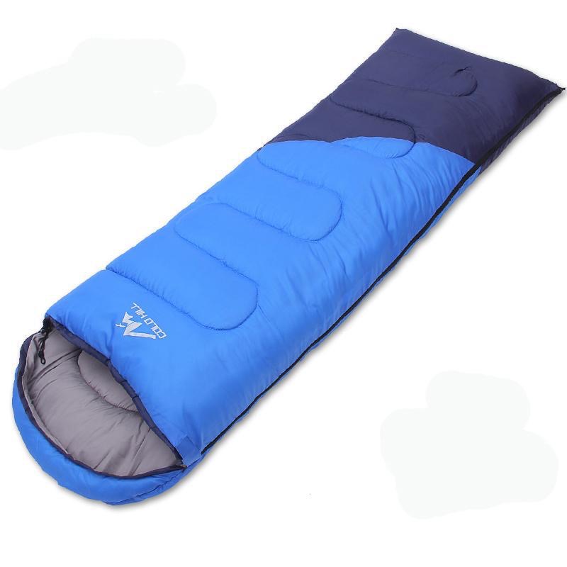 [SLPG-CPG-ENVLP-BLU] '+10°C Envelope-Shaped Camping Sleeping Bag (Blue)