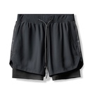 Mens 2 in 1 Quick-Drying Breathable Shorts with Tights