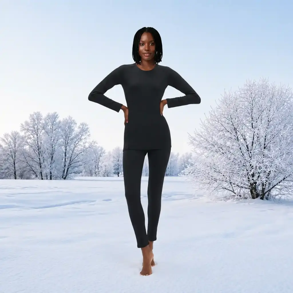 [THM-LDS-V2-SET-L] Custom Women's Thermal Underwear Base Layer Set (L)