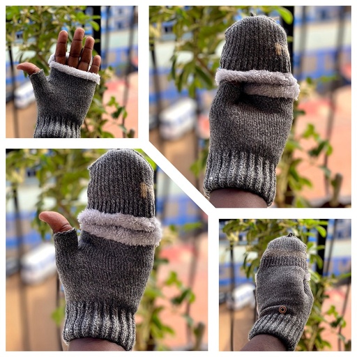 Warm Knitted Fleece Mittens