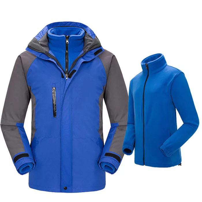 Unisex 3 in 1 Jacket With Detachable Fleece Jacket
