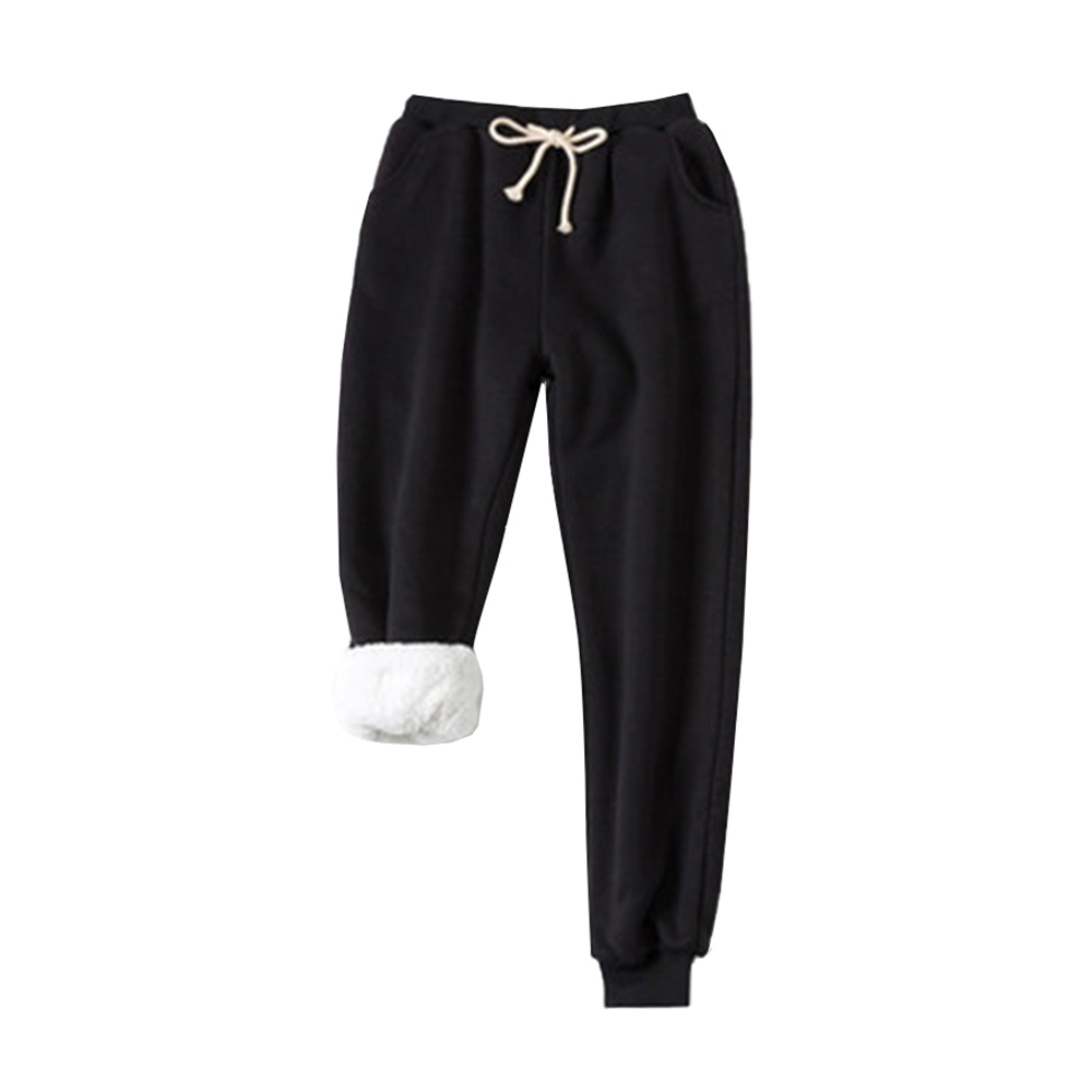 Athletic Sweatpants Fur Lined Joggers Womens Fleece Lined Fleece